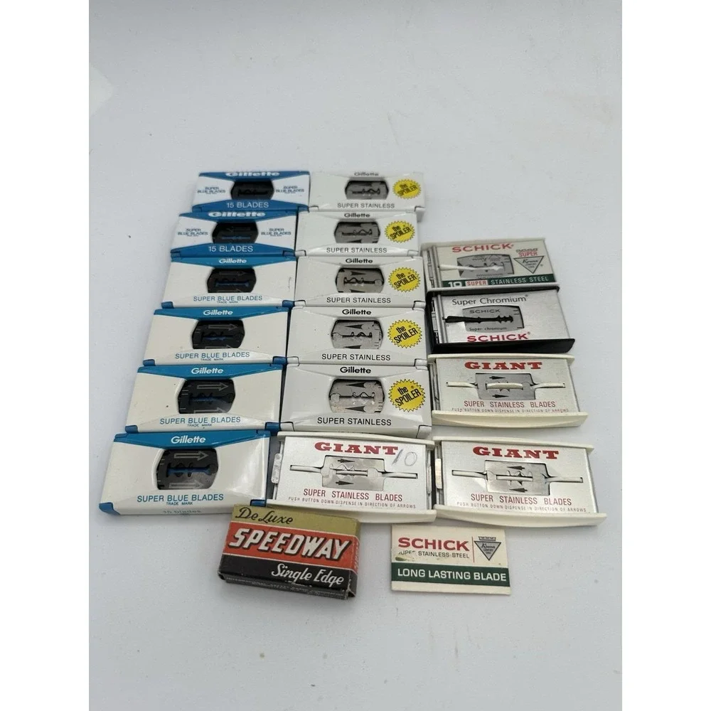 Gillette Super Adjustable Black Beauty Safety Razor, Settings 1-9 w/blades‎